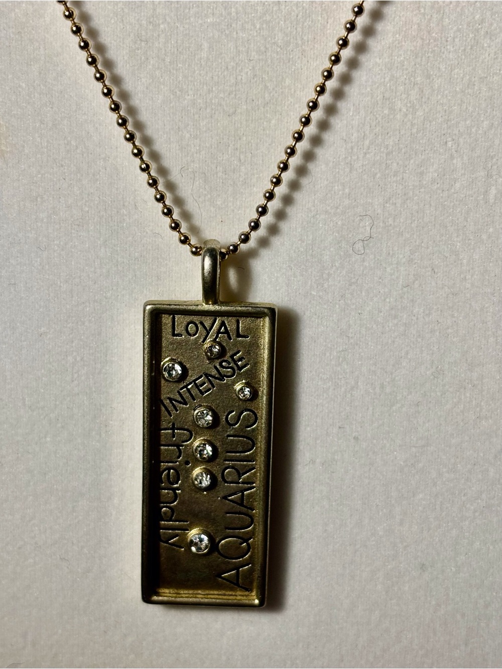 2 for $25 Aquarius Zodiac Pendant Necklace - Bronze